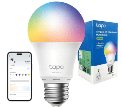LAMPADA WI-FI INTELIGENTE TP-LINK TAPO L530E WI-FI COM AJUSTE DE COR BIVOLT