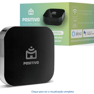 Smart Controle Universal Wi-Fi Positivo Casa Inteligente, All-in-One, Controle Pelo Celular ou Comando de Voz, Infravermelho, Rede 2.4 GHz, Bivolt – Compatível com Alexa
